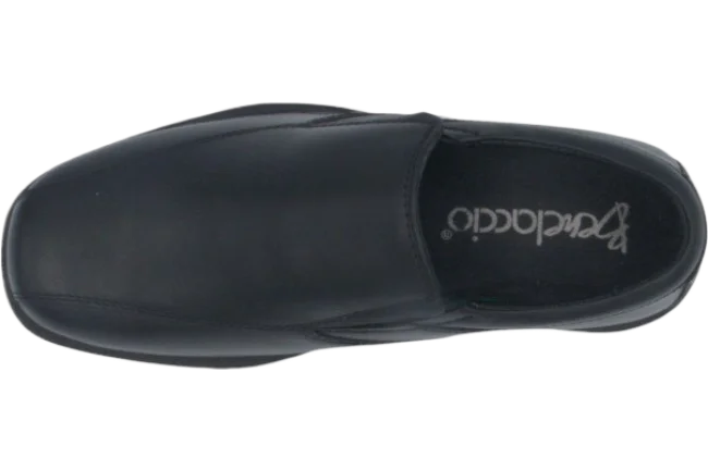 Benelaccio Boys' Leather Bicycle Toe Slip-On Dress Shoes - Black - view 6