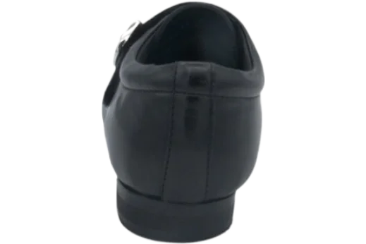 Benelaccio Boys' Leather Buckle Velcro Dress Shoes - Black - view 5