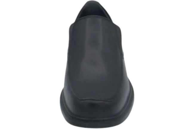 Benelaccio Boys' Leather Moc Toe Slip-On Dress Shoes - Black - view 4